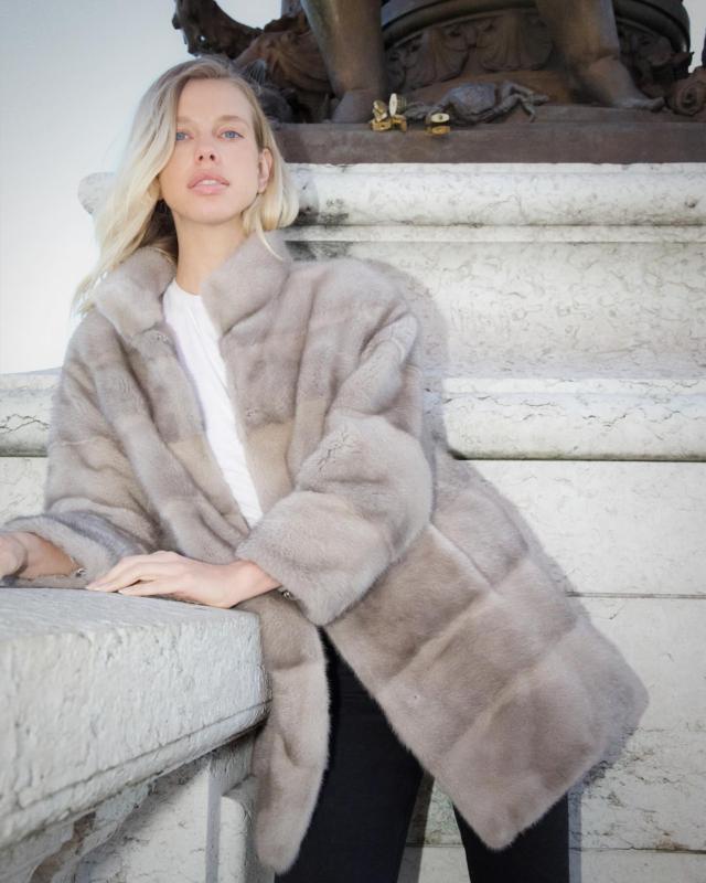 Jona Coat Grey – L.Cuppini