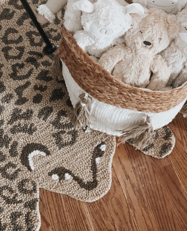 Leopard Rug Animal Shape Rug Crane Baby