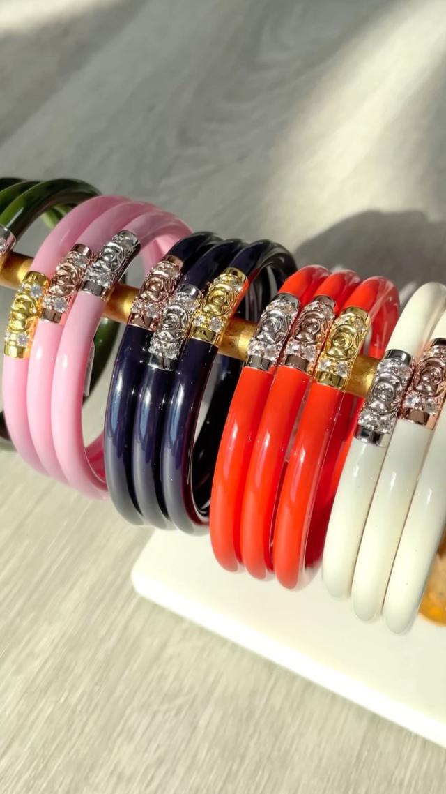 Jade Three Kings All Weather Bangle Bracelets | BuDhaGirl display picture 3