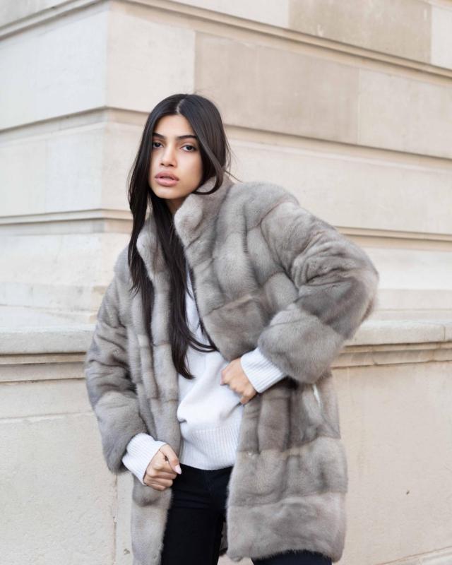 Jona Coat Grey – L.Cuppini