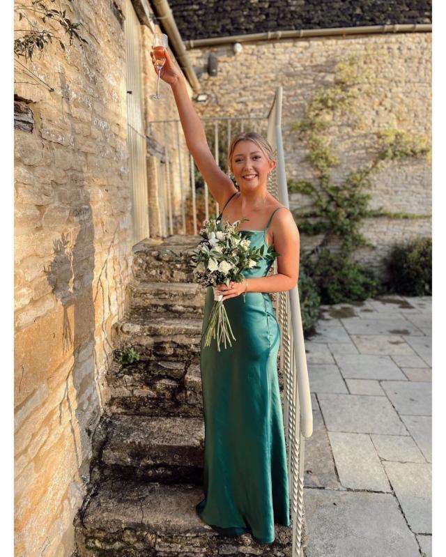 green bridesmaid dresses uk high street PRETTY LAVISH Keisha Maxi Bridesmaid Dress main image 1