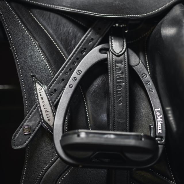 Vector Stirrup Leather Black Horse