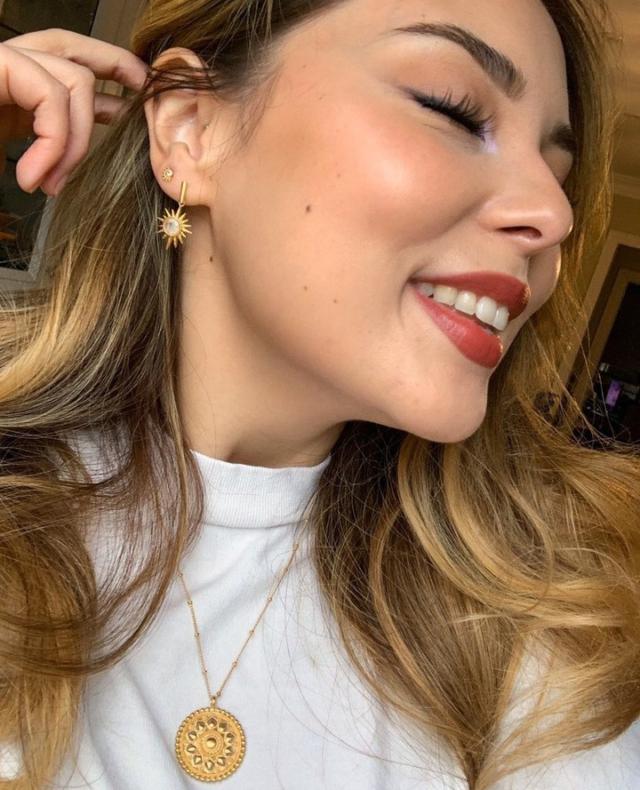 North Star Moonstone Starburst Earrings