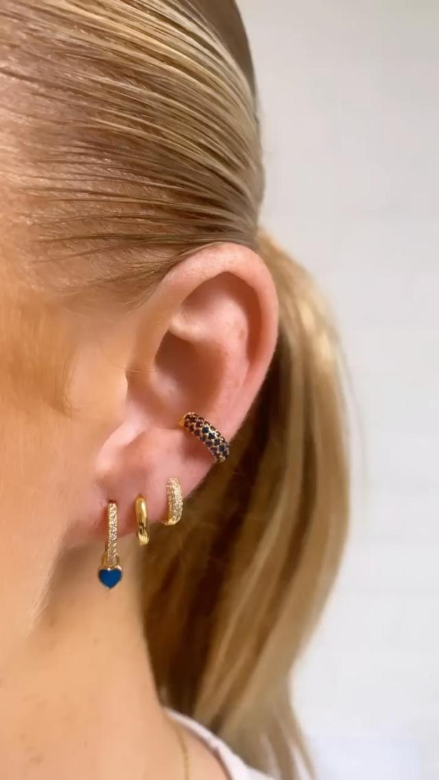 Rope Huggie Hoop Earrings in Gold | Lisa Angel