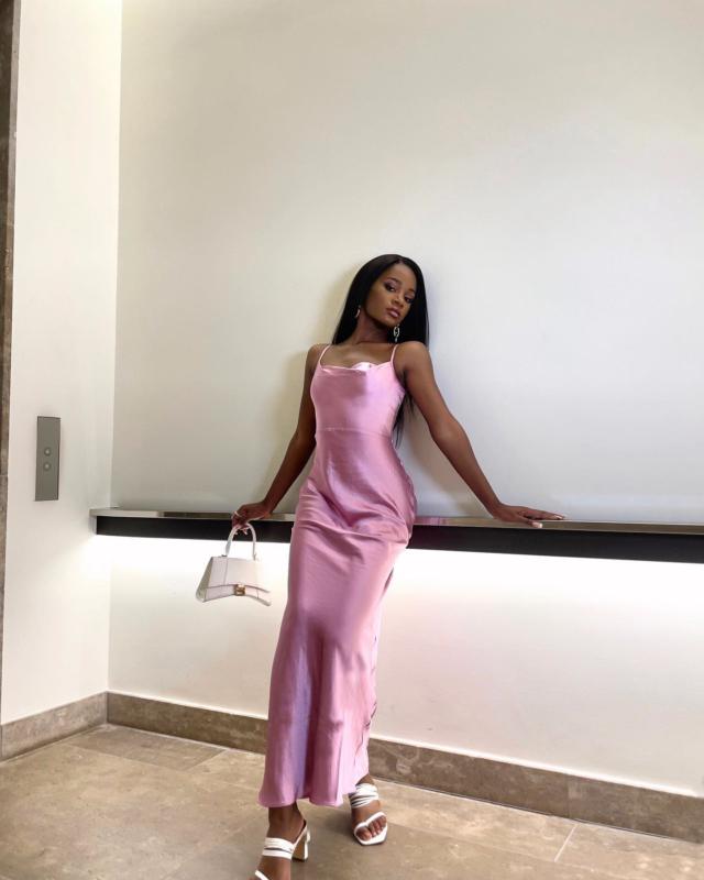 Keisha Maxi Bridesmaid Dress - Matte Blush  Pretty Lavish