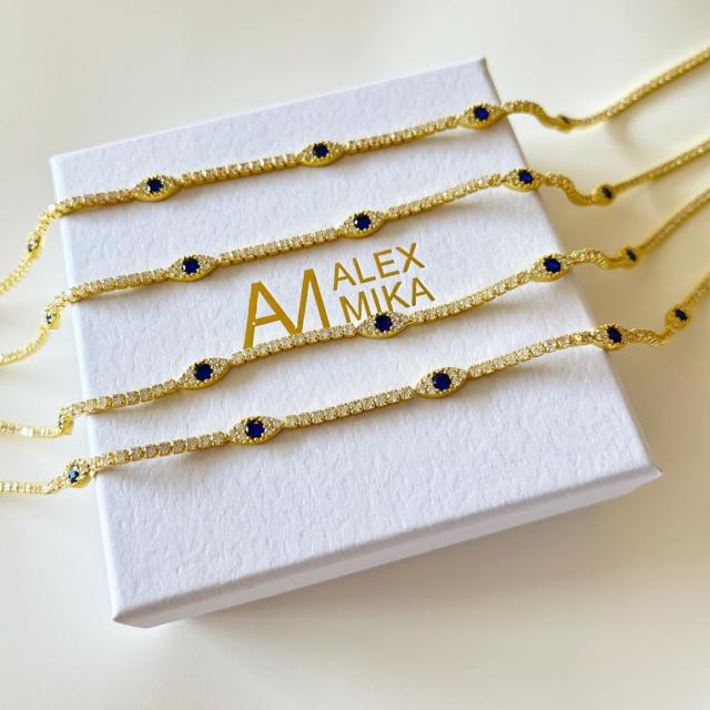 Evil Eye Tennis Choker – Alex Mika