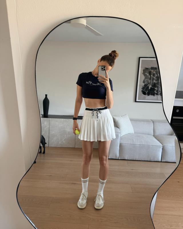 LAVER CADIZ PLEATED SKIRT in WHITE | The UPSIDE