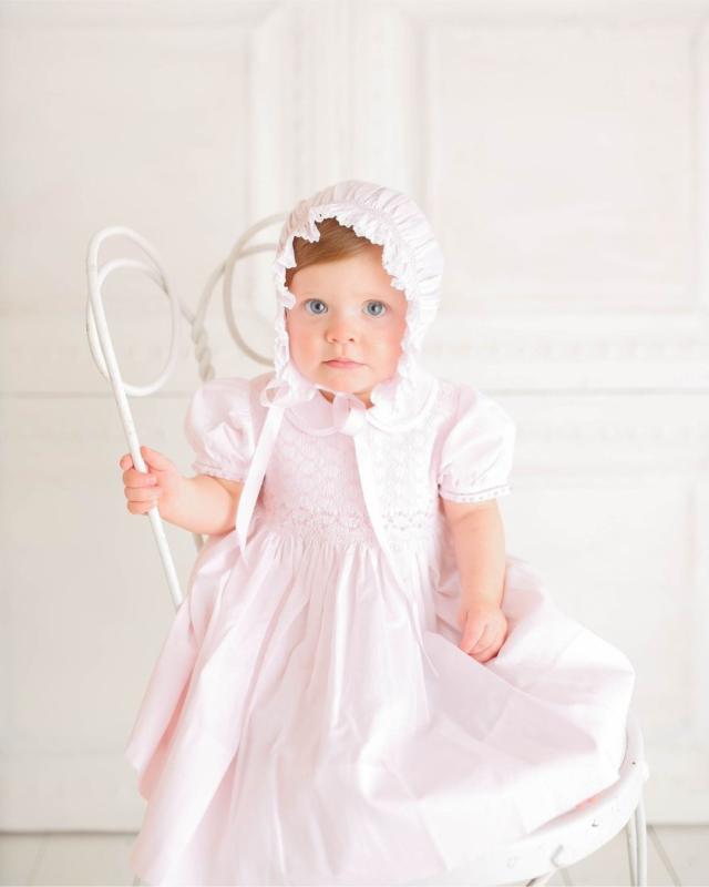 Smocked Collared Dress for Baby Girl and Toddler | Feltman