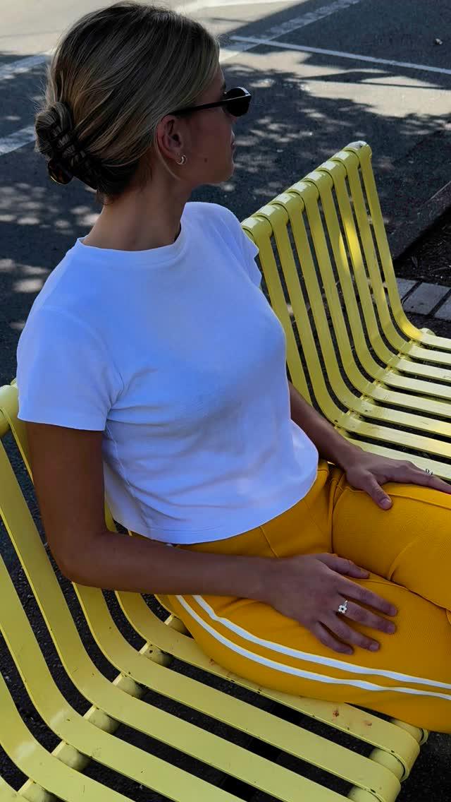 DUNES FREYA KNIT PANT in MARIGOLD | The UPSIDE