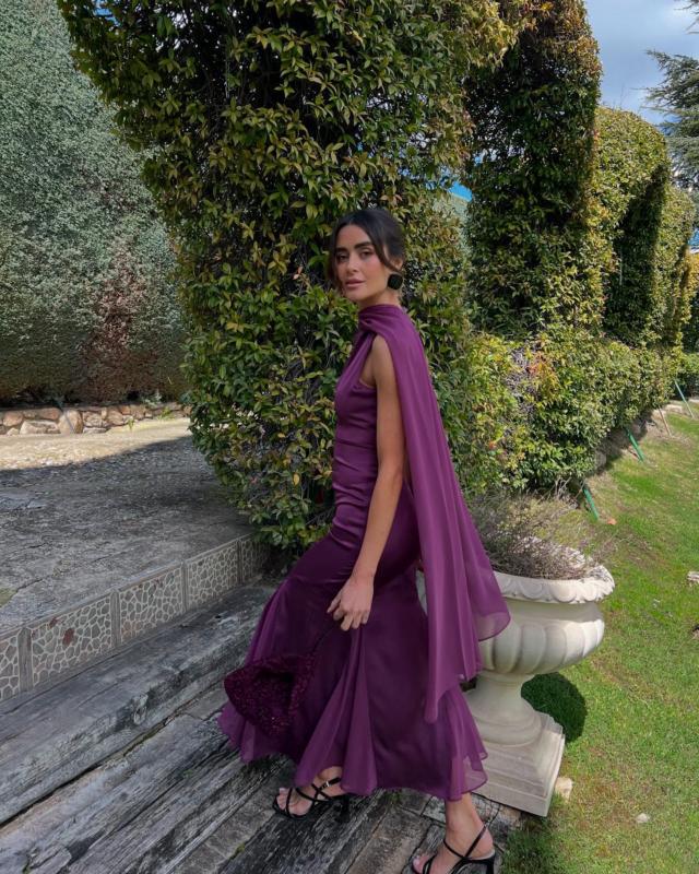fitted lace wedding dress Violet Silk Organza Shawl – Anna Nieman Boutique main image 0