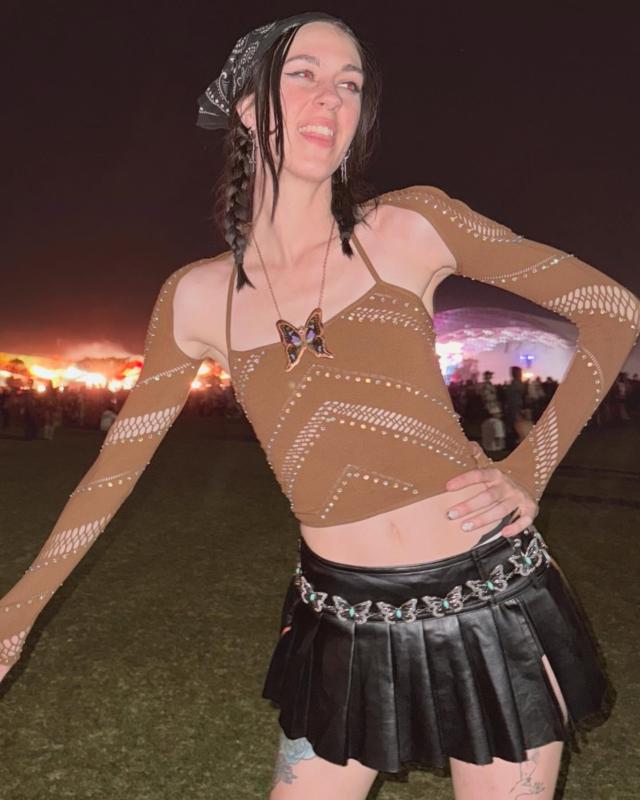 Brown Halter Bolero Set – Suspex Rave Outfits