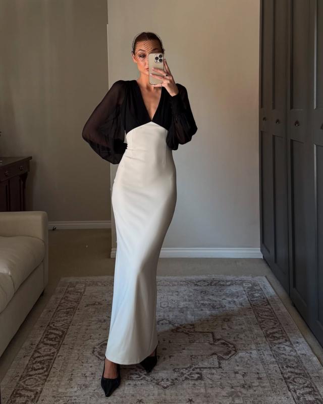 black and white maxi dresses uk Black & White Floral Print Maxi Dress - All Dresses