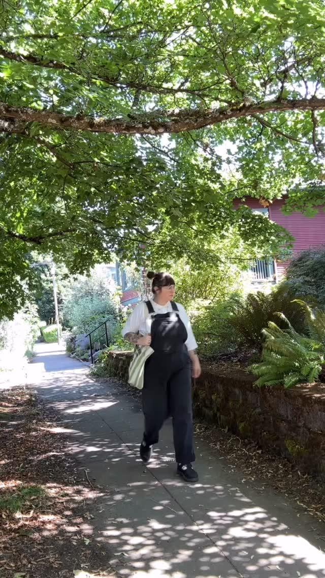 Women's Black Stretch Canvas Overalls