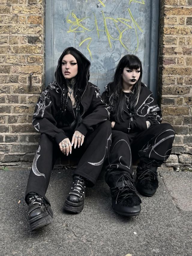 Crash Rhinestone Zip Hoodie Black – NAMED COLLECTIVE US