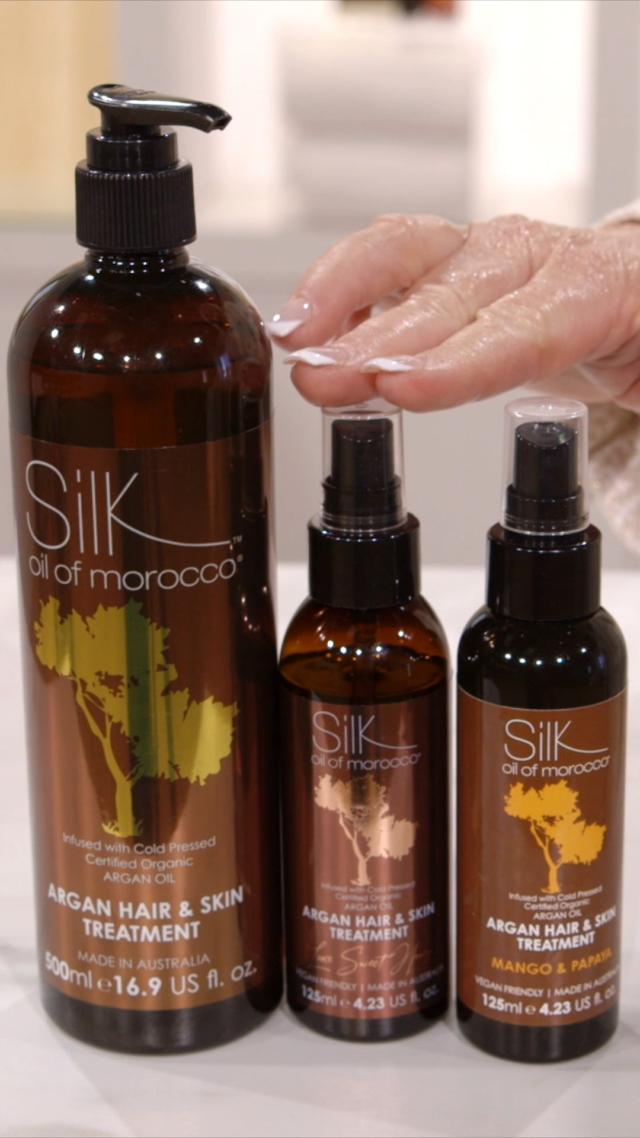 Mango & Papaya Argan Hair & Skin Treatment Serum – Silk Oil of Morocco