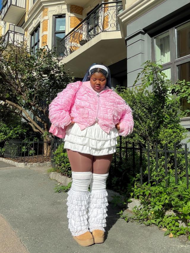 Bad Romance Ruffle Zip Hoodie Baby Pink – NAMED COLLECTIVE®