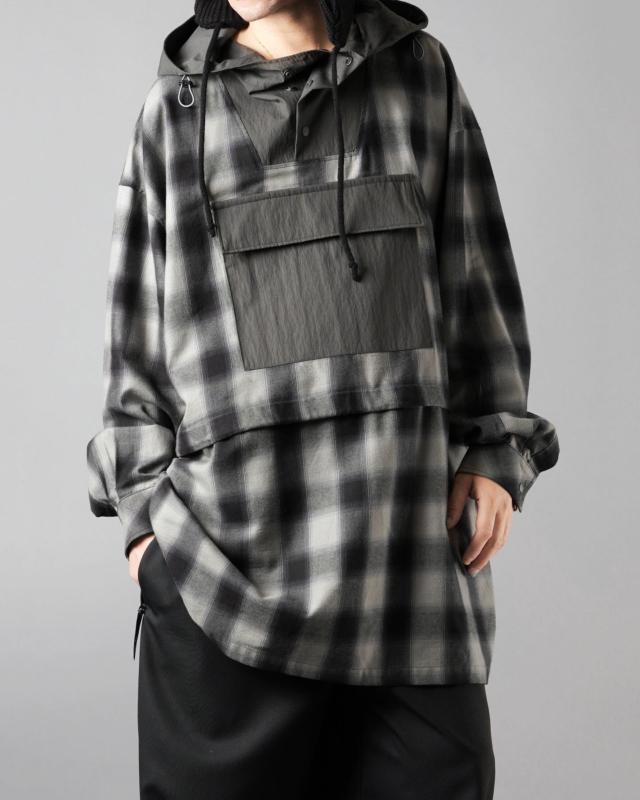 A.F ARTEFACT MILITARY SAROUEL WIDE PANTS / ZIP DOUBLE
