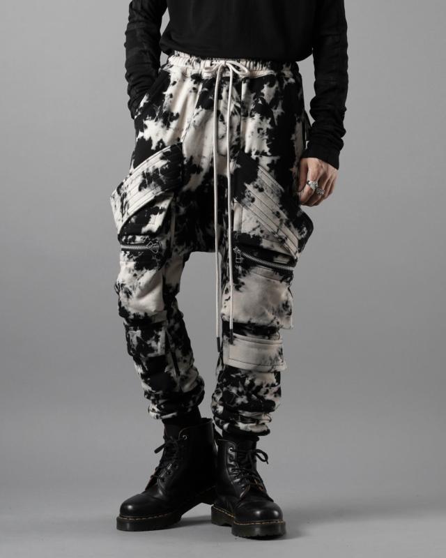 A.F ARTEFACT MILITARY SAROUEL WIDE PANTS / ZIP DOUBLE