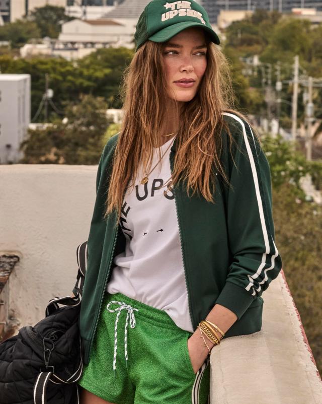 circlecircle オリーブグリーン ナイロンジャケット COBRA PARI ZIP JACKET in RACING GREEN | The UPSIDE
