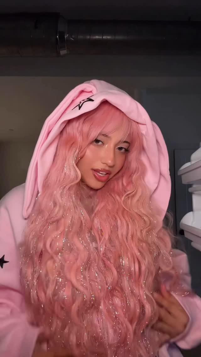 Malfunction Bunny Zip Hoodie Grey Marl Detachable Ears