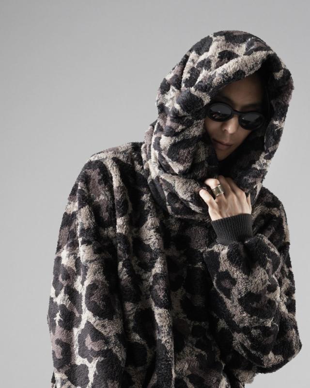 YUTA MATSUOKA long shirt / natural wrinkles linen (dark brown