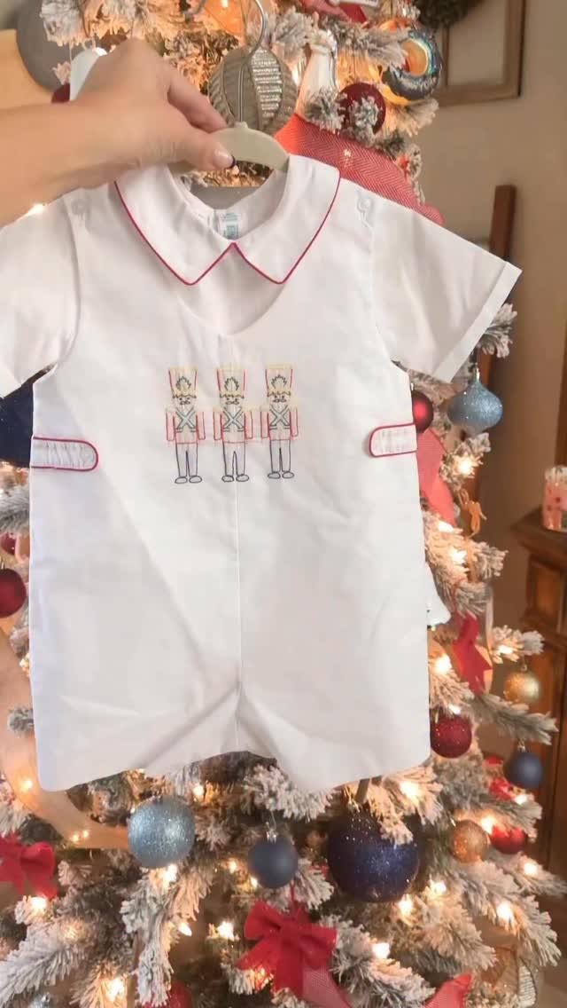 white christmas dresses Blue & White Smocked Dress main image 1