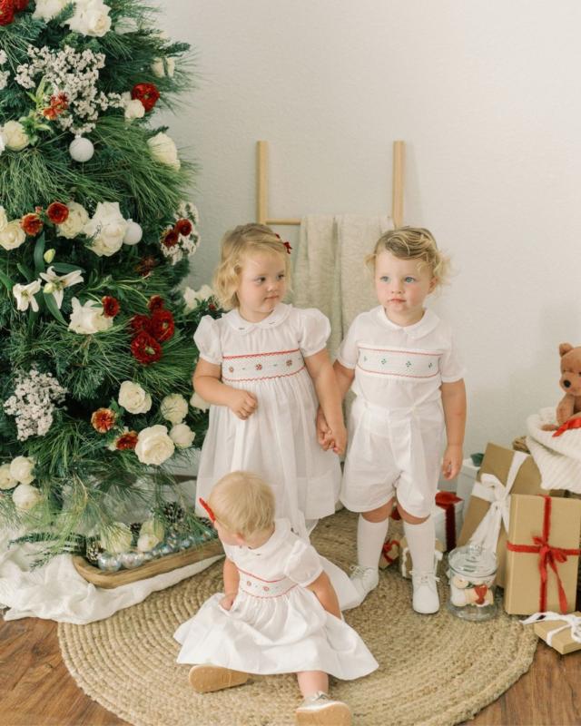 Short Sleeve Smocked Holiday Dress I Feltman Brothers