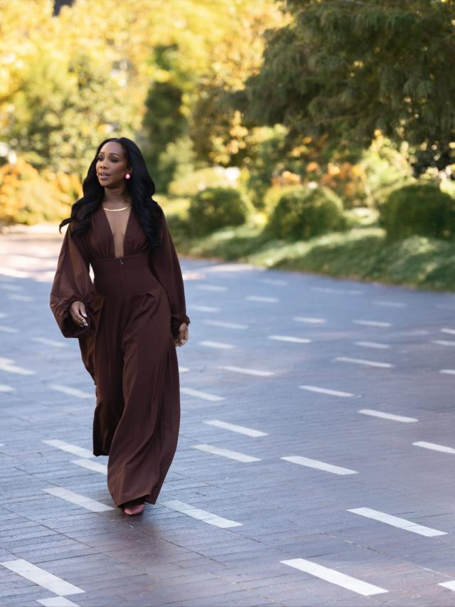 ANDREA IYAMAH ZERRA JUMPSUIT - COFFEE