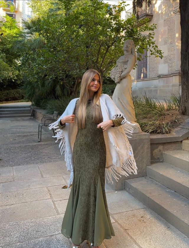 lpa green dress Layan Gown