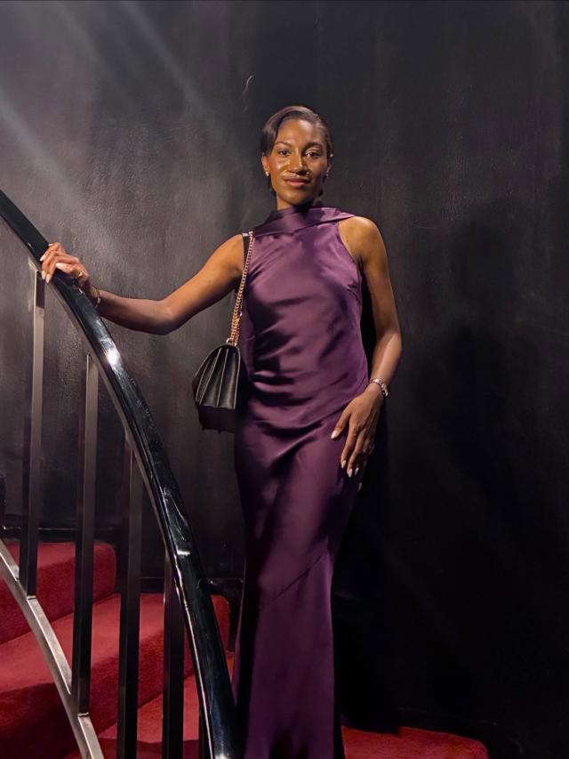 Lethe Drape Scarf Maxi Dress - Dark Grape  Pretty Lavish