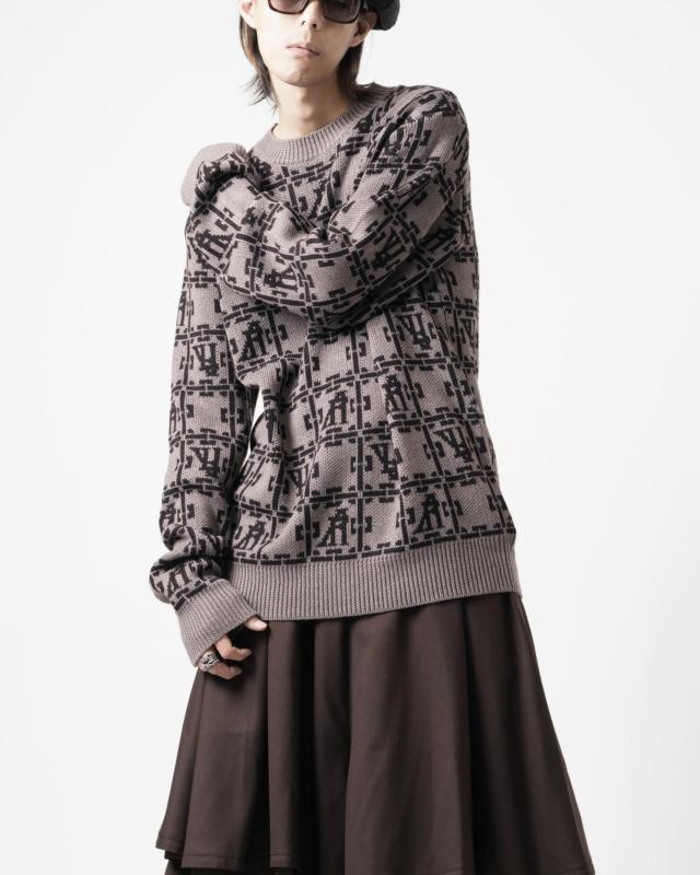 YUTA MATSUOKA long shirt / natural wrinkles linen (dark brown