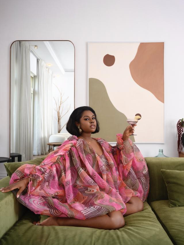 ANDREA IYAMAH BANDA ROMPER - CORDA PRINT