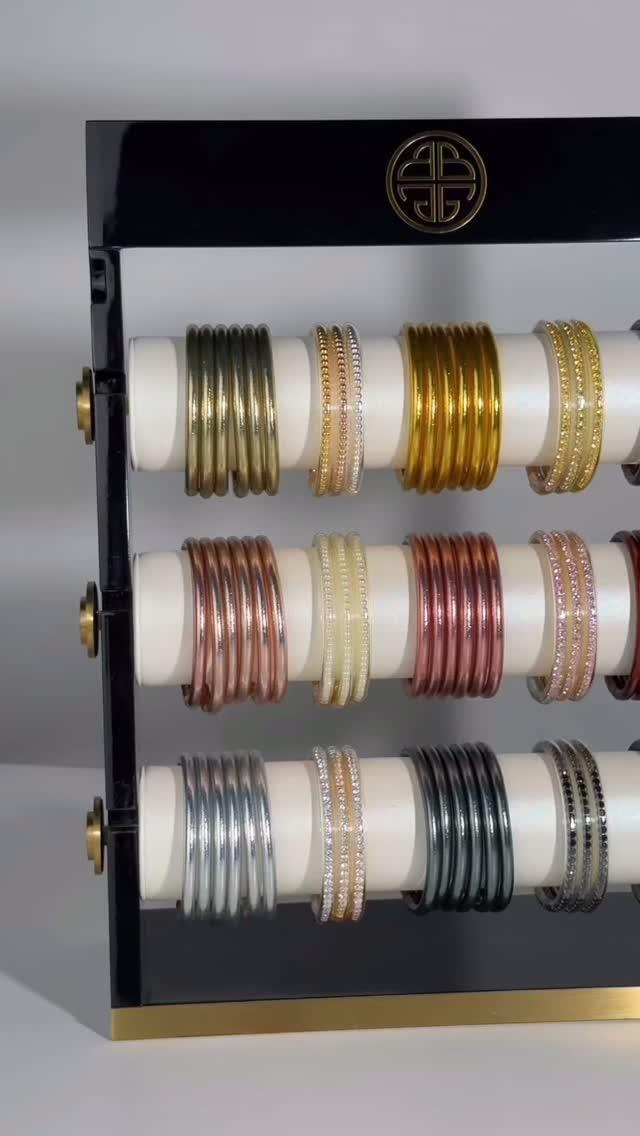 Coral Orange Three Kings All Weather Bangles | BuDhaGirl display picture 2
