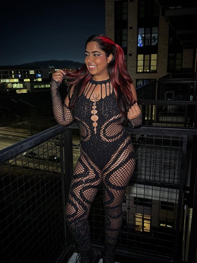 Midnight Rhinestone Jumpsuit – Suspex Rave Outfits