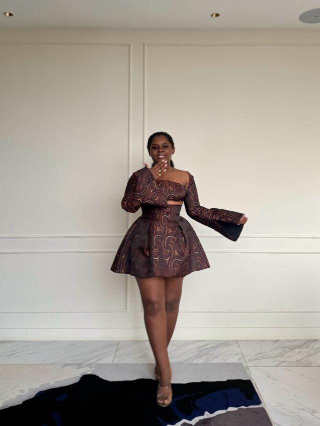 nala mini dress NALA DRESS IN ROSE GOLD The Party Edition