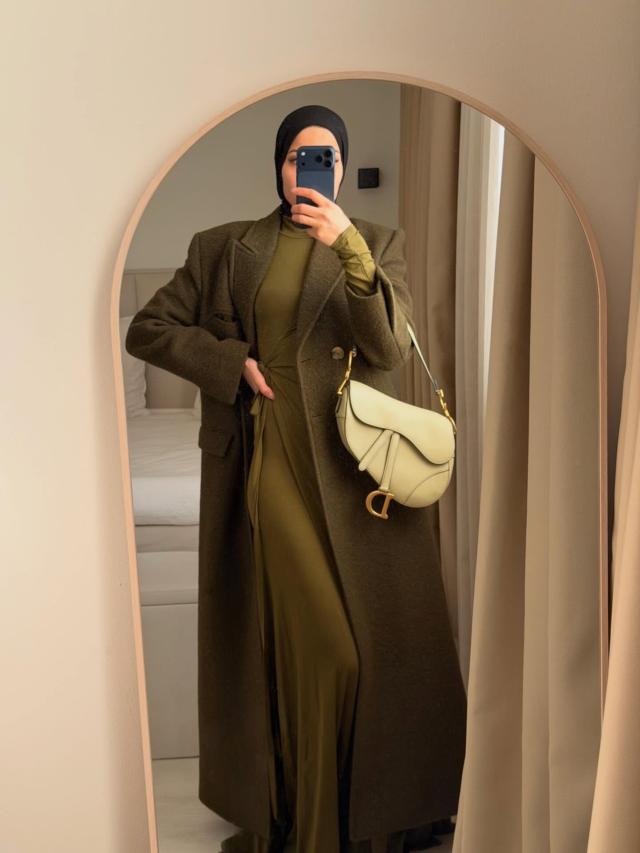 Layal Coat - Olive Green – Bouguessa