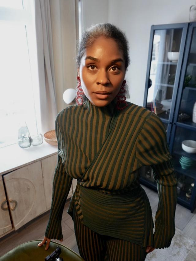 ANDREA IYAMAH AYO TOP - GREEN