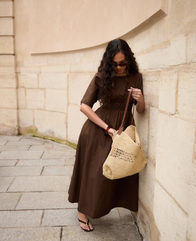 long brown t shirt dress Ryann Tall T-Shirt Dress