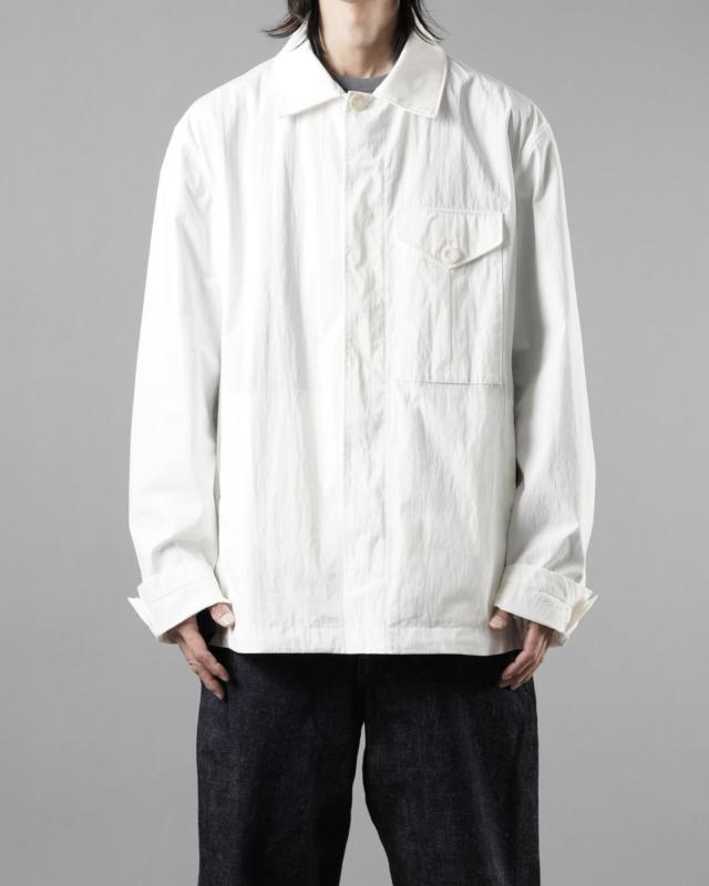 ierib exclusive stand neck jacket / horse shrink (BLACK)の商品