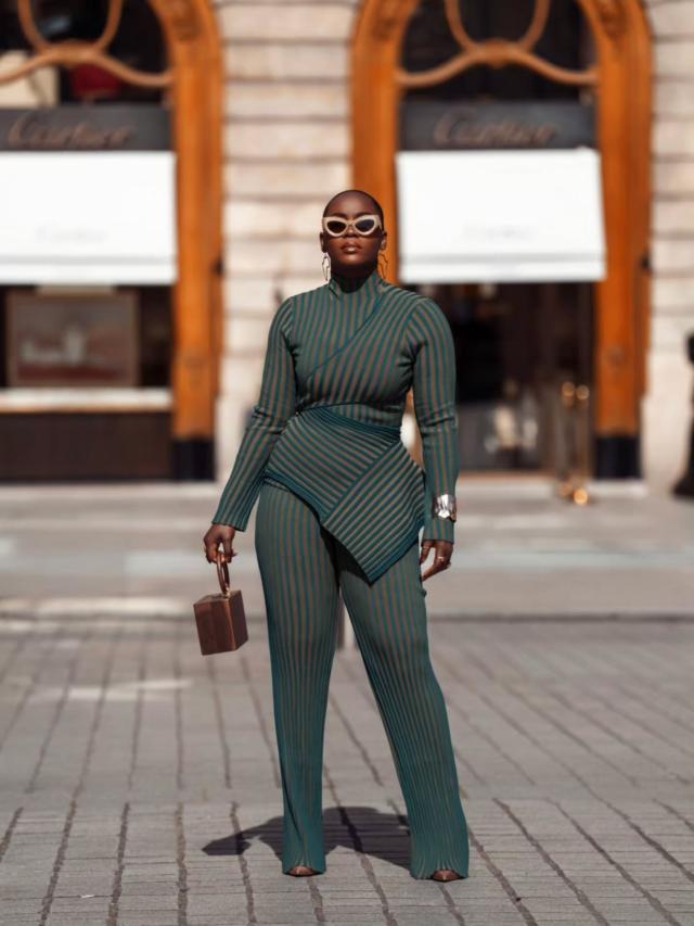 ANDREA IYAMAH AYO TOP - GREEN