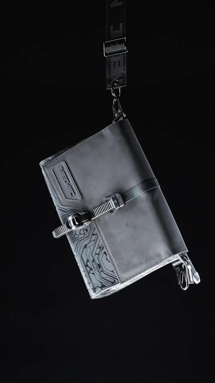 WATER RESISTANT HARD SHELL CYBERPUNK BAG PURSE