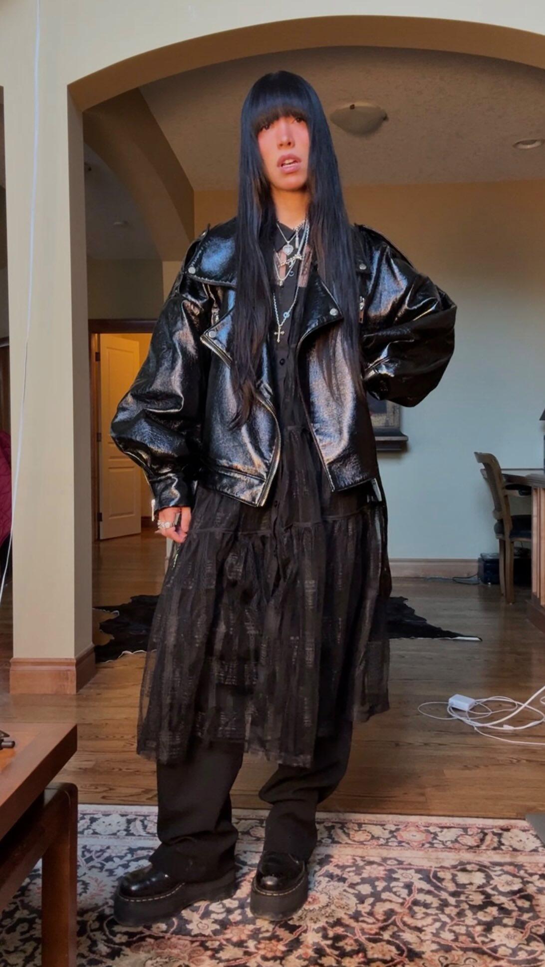 Sheer Textured Shirt Dress - Kate Hewko