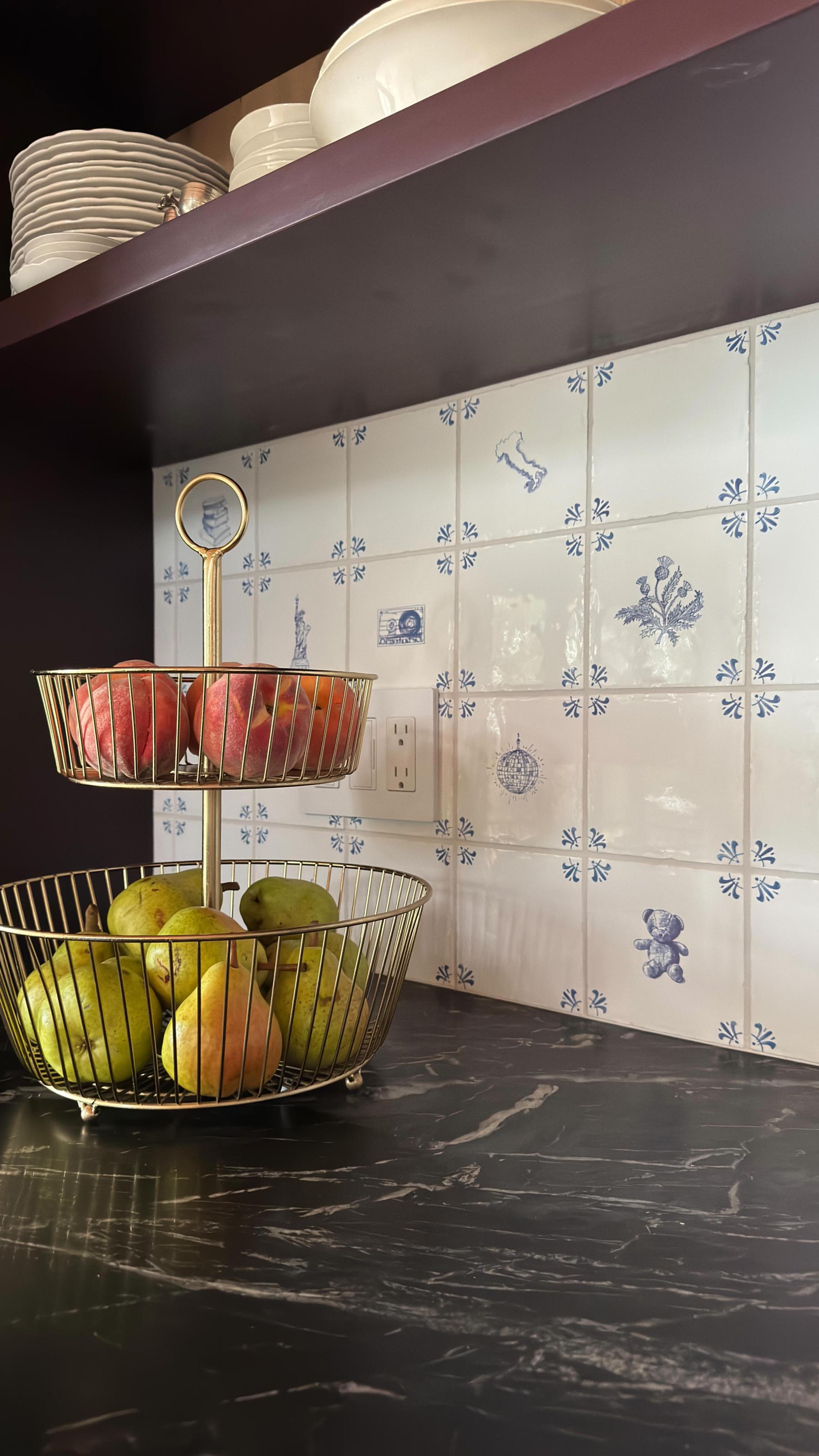 Ice Cream Twist Delft Tile | Petra Palumbo