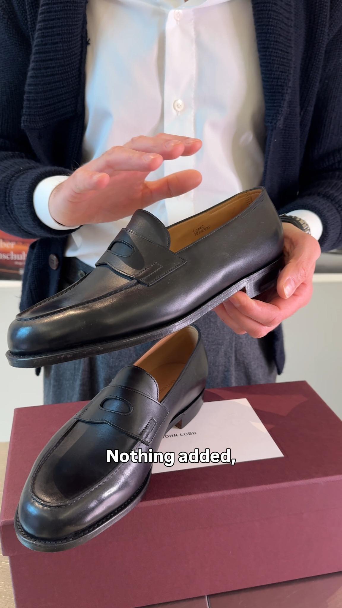 John Lobb Lopez in Black Calf – The Hand