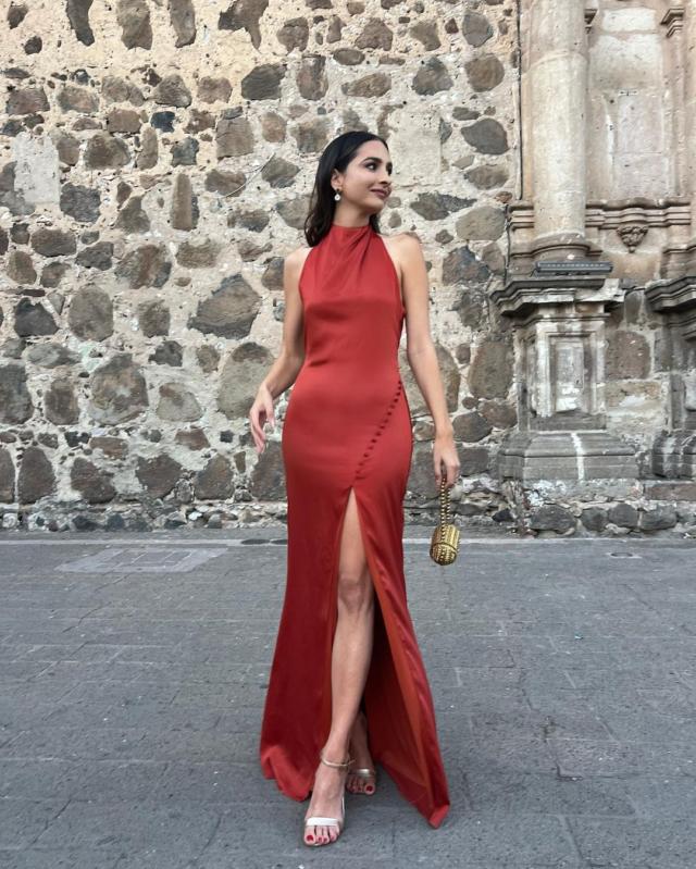 Carmina Russet orange Dress