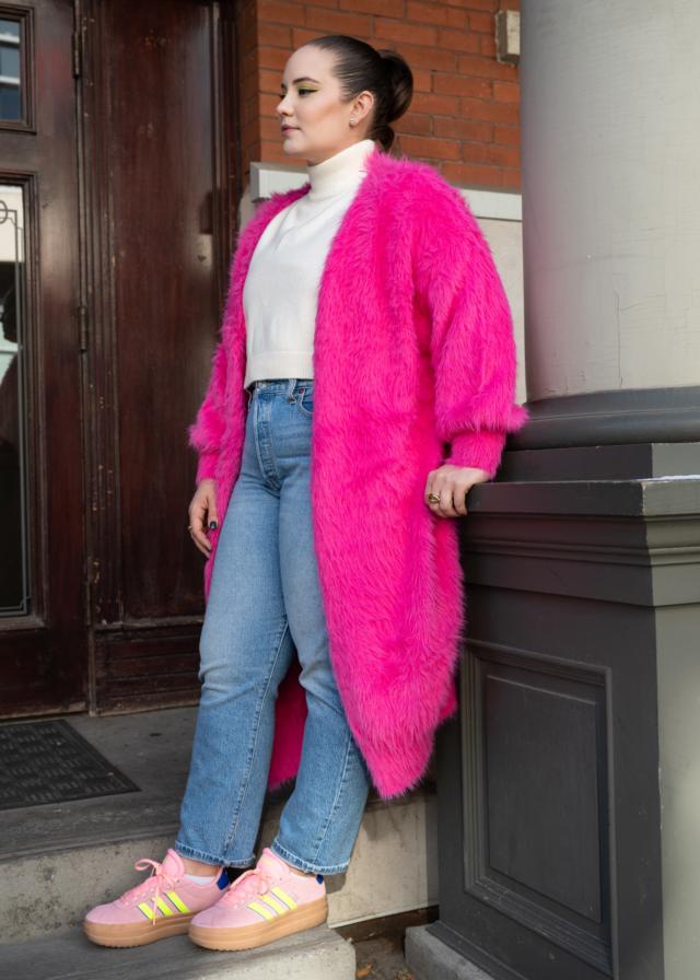 Faux Fur Hoodie Jacket - Kate Hewko