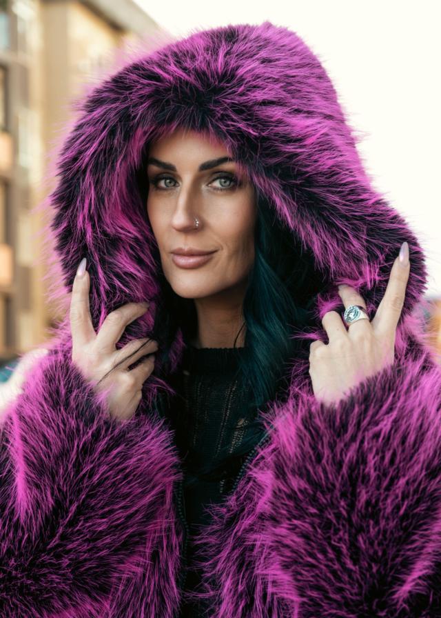 ジャケット・アウター her lip to Faux Fur Hoodie Duffle Coat i-img800x1200-