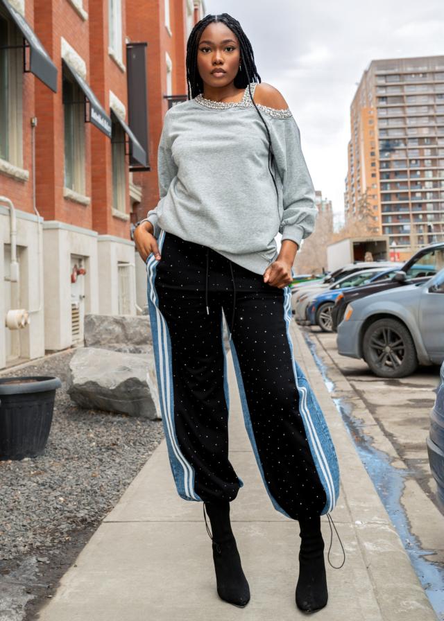 パンツ AAKAM Back Studded Denim Pants AAKAM】Cinch Back Denim Pants | OUR BRAND,AAKAM | PRESSING