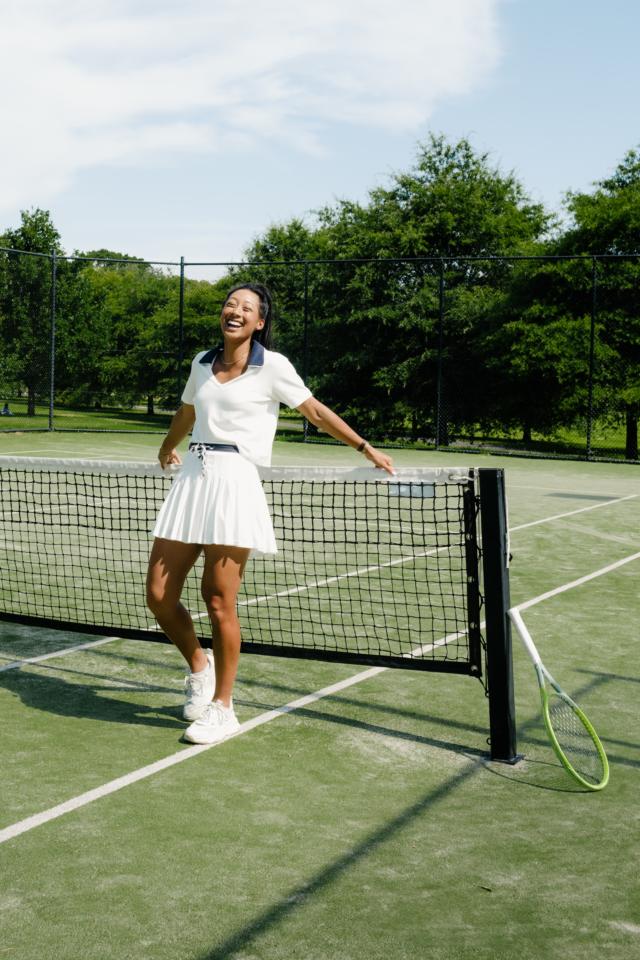 LAVER CADIZ PLEATED SKIRT in WHITE | The UPSIDE