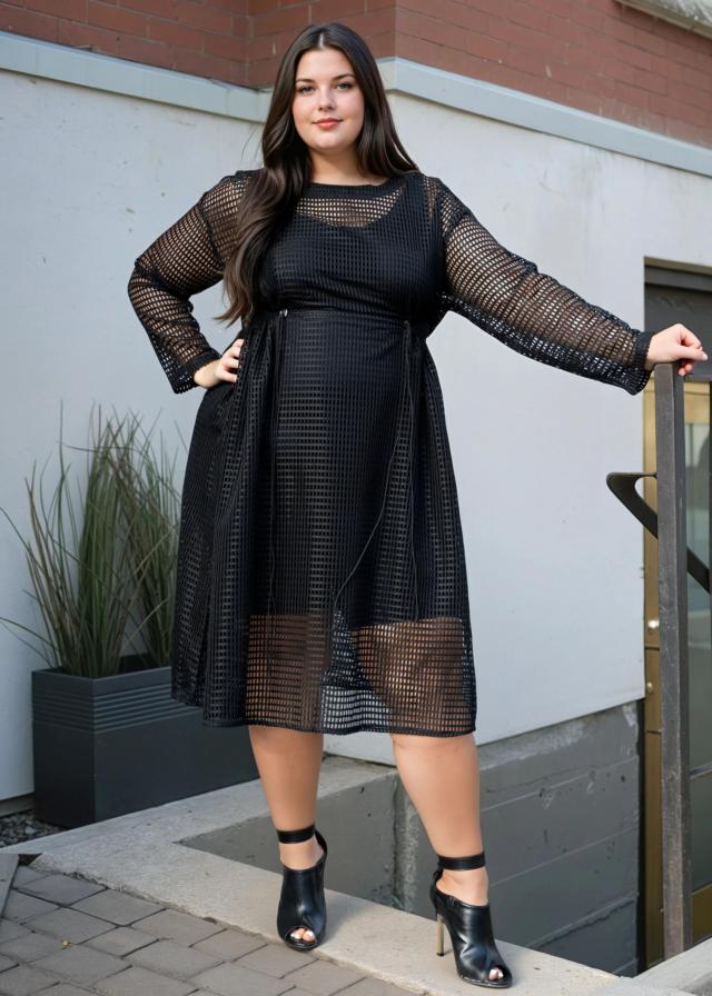 Sheer Textured Shirt Dress - Kate Hewko